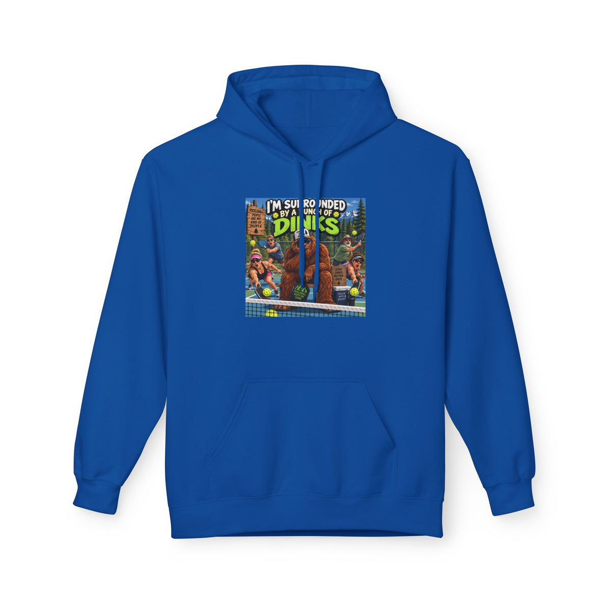 I'm Surrounded by Dinos Hoodie | Retro Cartoon Dinosaur Illustration