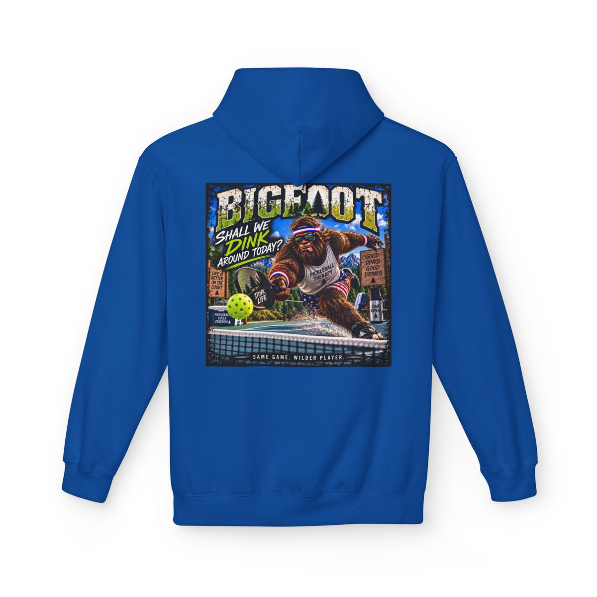 Back Print -  Bigfoot Comic Cover Hoodie | Sasquatch Retro Illustration