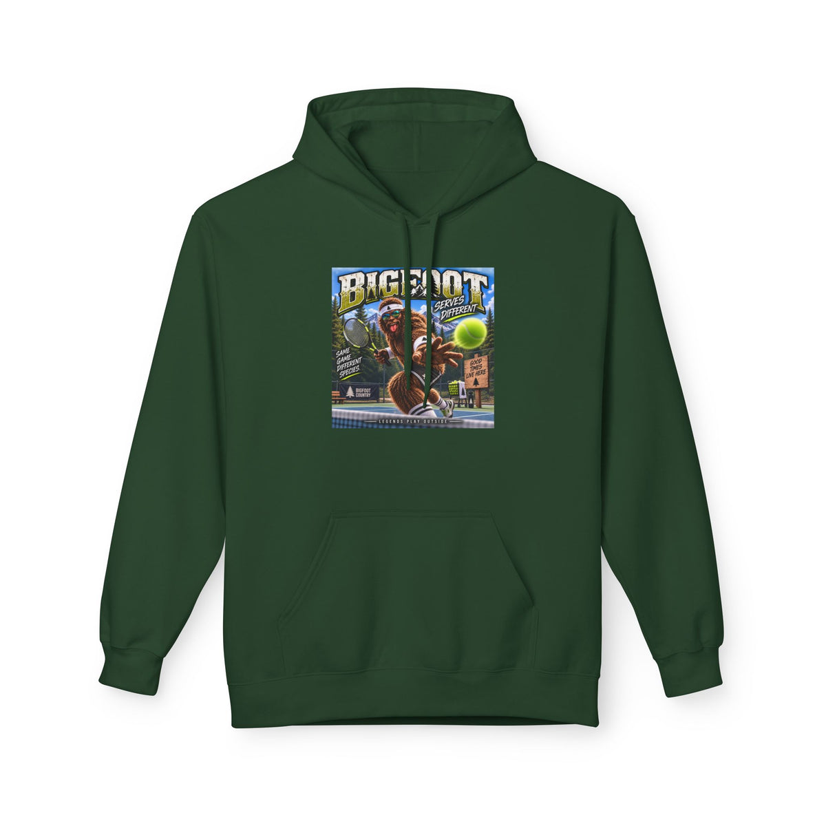Bigfoot Retro Poster Hoodie | Sasquatch Vintage Cryptid Design