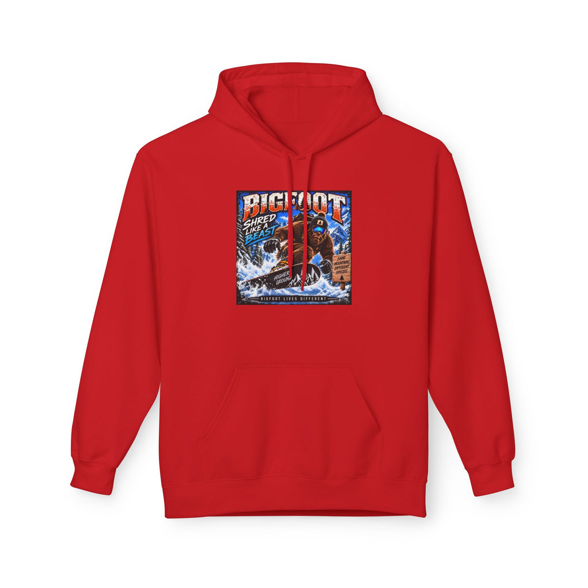 Bigfoot Sasquatch Graphic Hoodie | Mountain Forest Cryptid Design