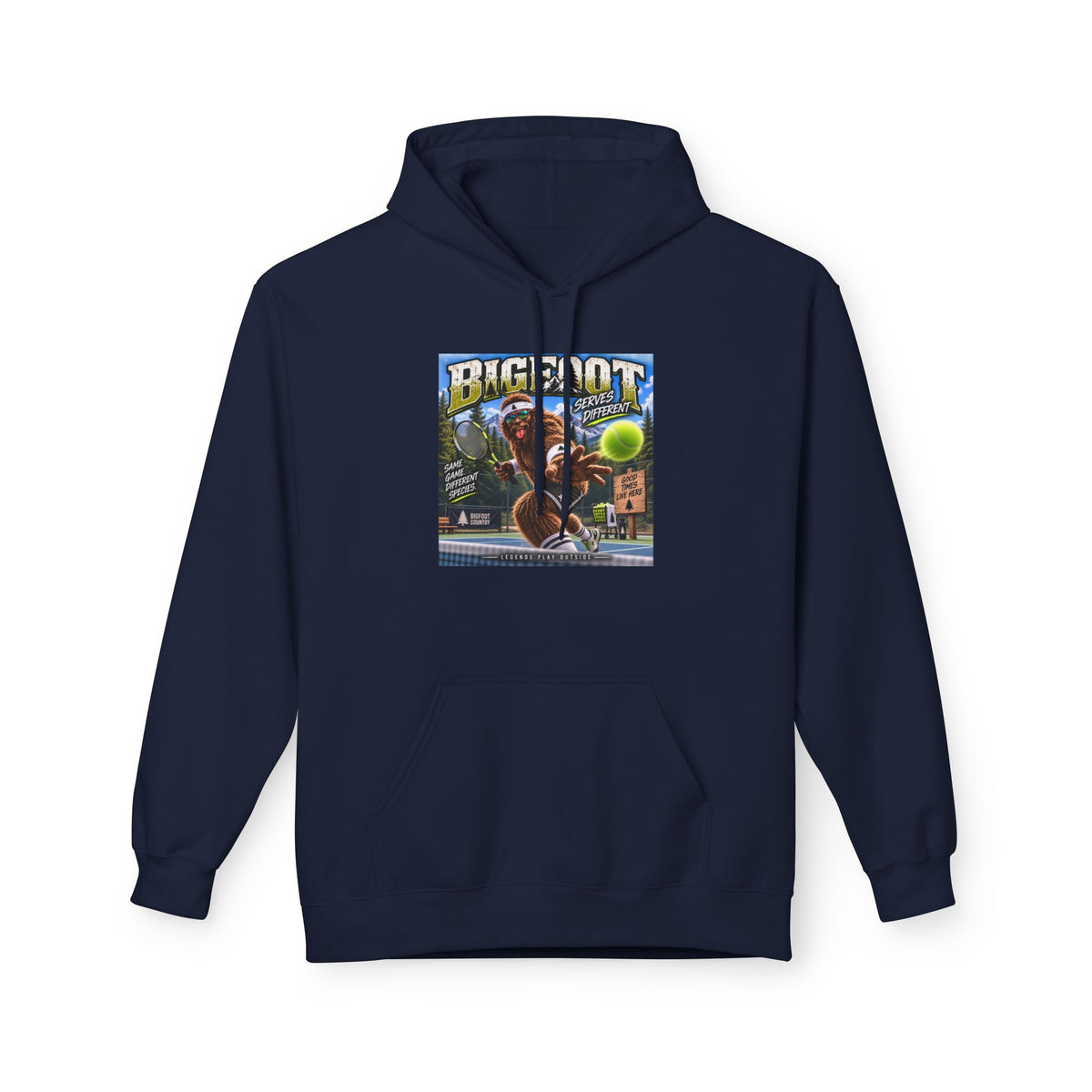 Bigfoot Retro Poster Hoodie | Sasquatch Vintage Cryptid Design
