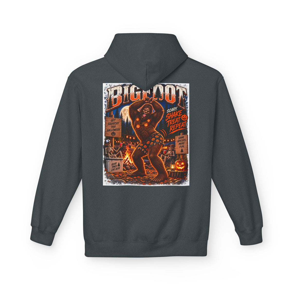 Back Print - Vintage Horror Movie Collage Hoodie | Retro B-Movie Poster Design