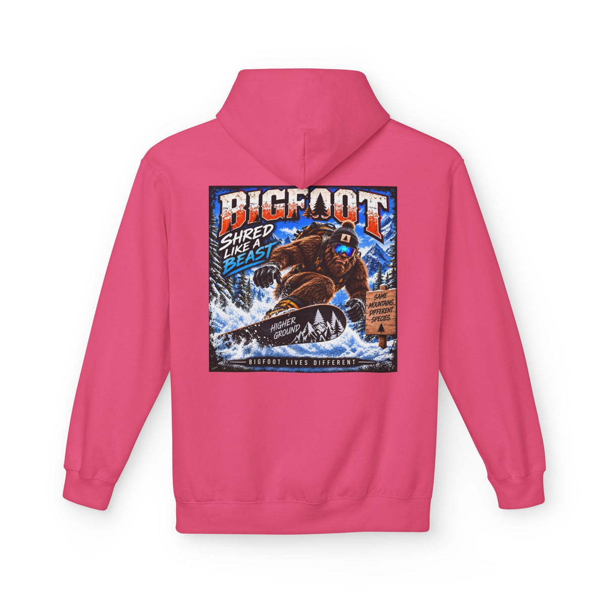 Back Print -  Bigfoot Sasquatch Graphic Hoodie | Mountain Forest Cryptid Design