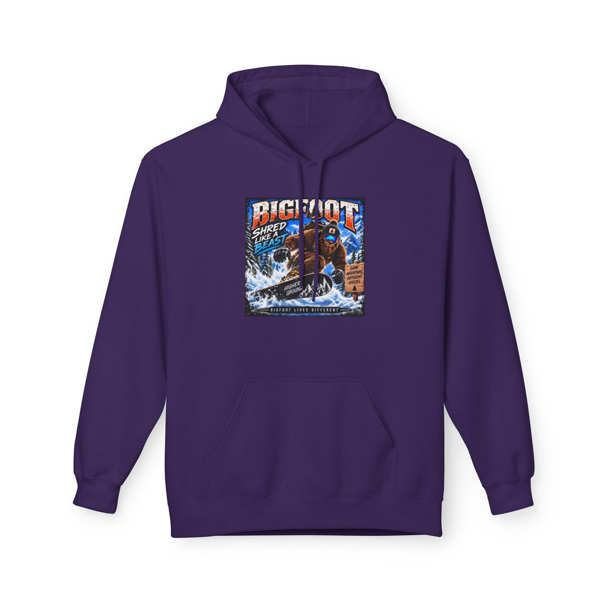 Bigfoot Sasquatch Graphic Hoodie | Mountain Forest Cryptid Design