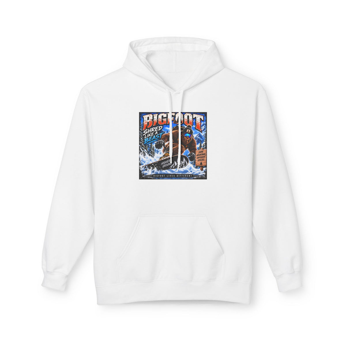 Bigfoot Sasquatch Graphic Hoodie | Mountain Forest Cryptid Design