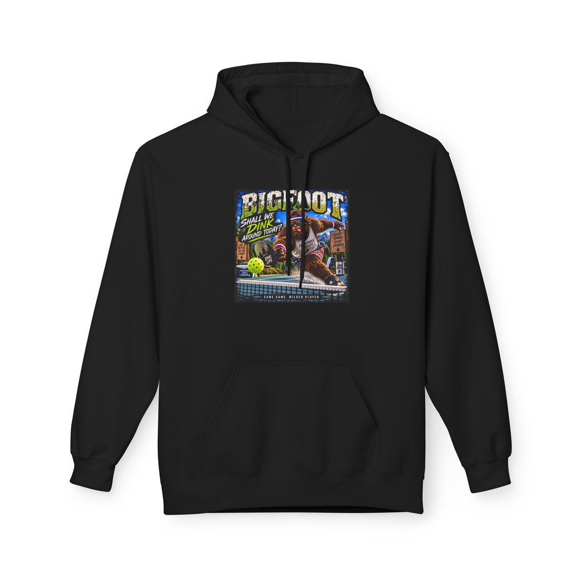 Bigfoot Comic Cover Hoodie | Sasquatch Retro Illustration
