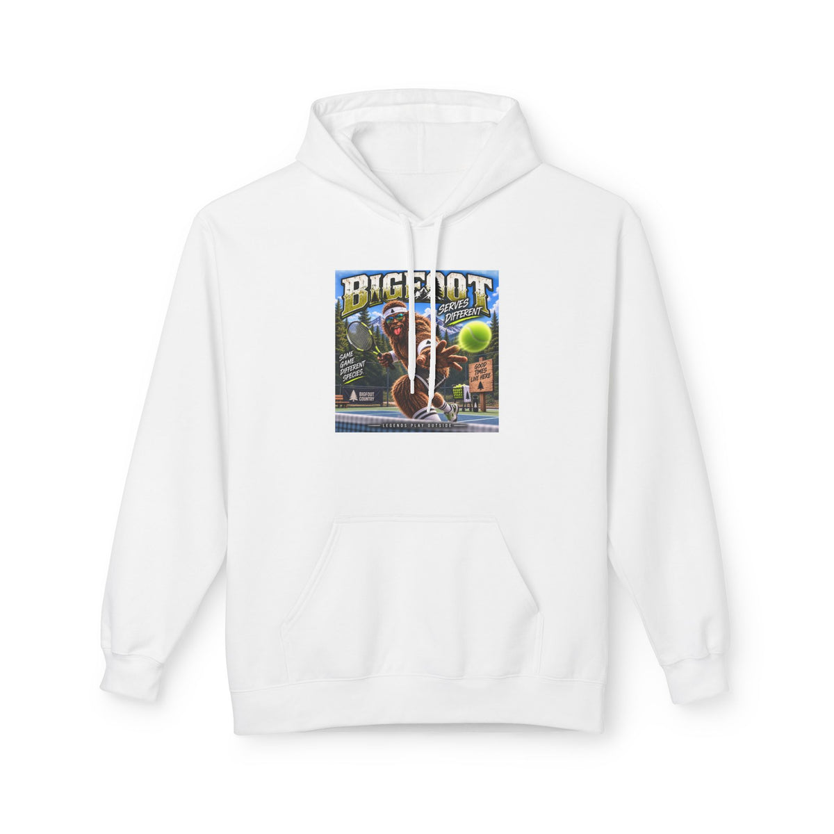 Bigfoot Retro Poster Hoodie | Sasquatch Vintage Cryptid Design