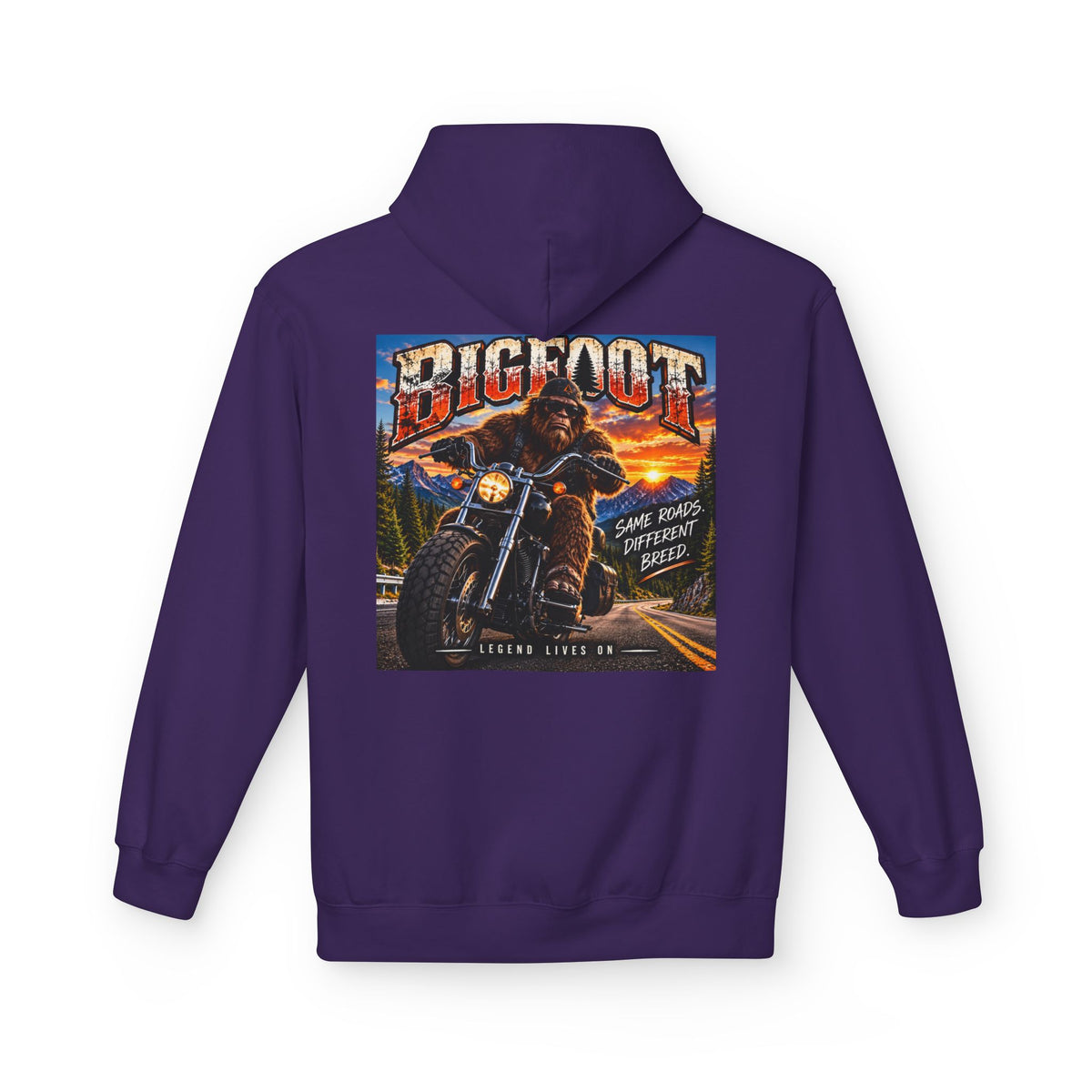 Back Print - Bigfoot Monster Truck Vintage Poster Hoodie | Off-Road Racing Graphic