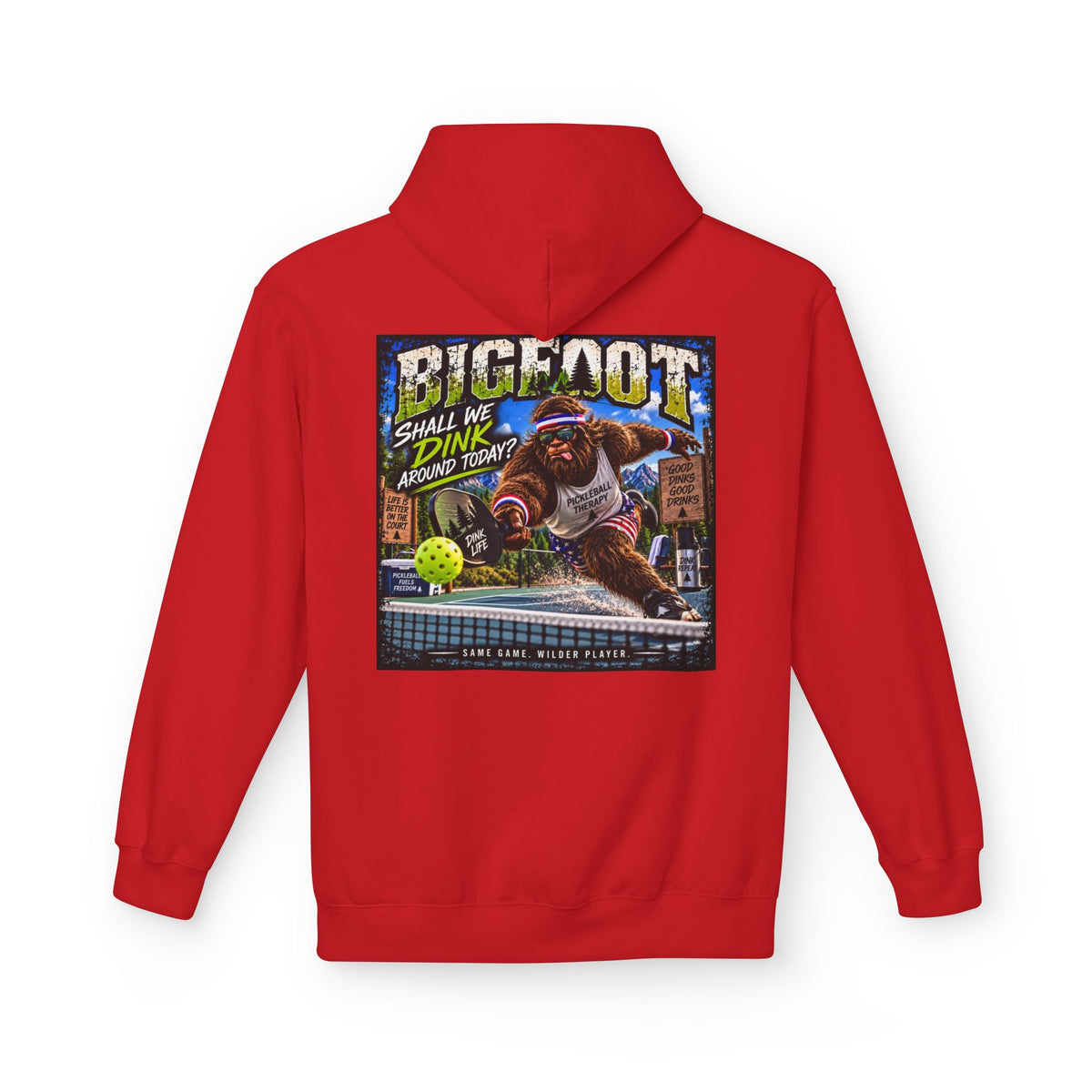 Back Print -  Bigfoot Comic Cover Hoodie | Sasquatch Retro Illustration