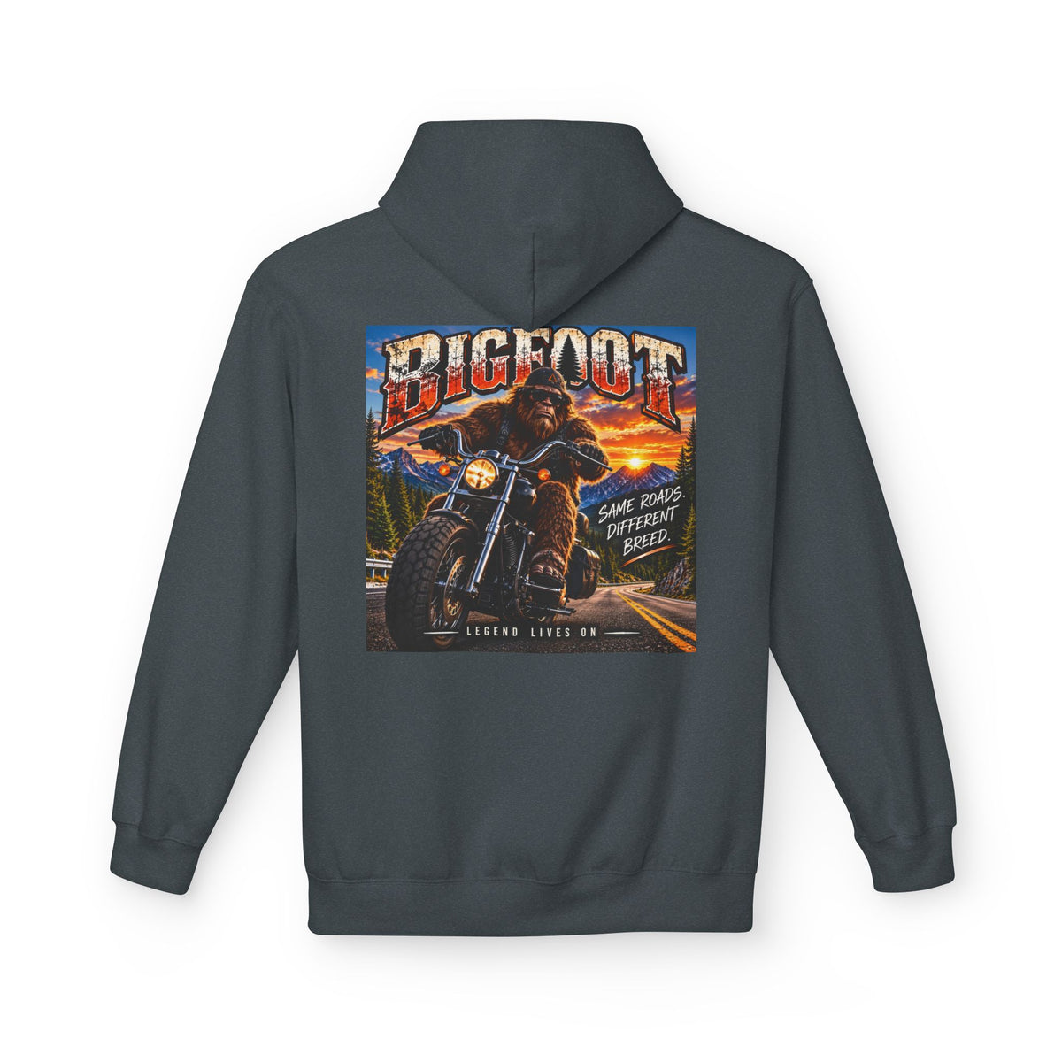 Back Print - Bigfoot Monster Truck Vintage Poster Hoodie | Off-Road Racing Graphic