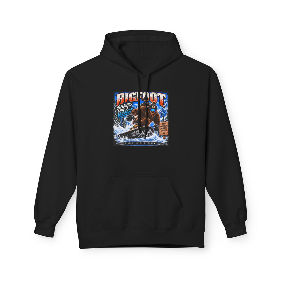 Bigfoot Sasquatch Graphic Hoodie | Mountain Forest Cryptid Design