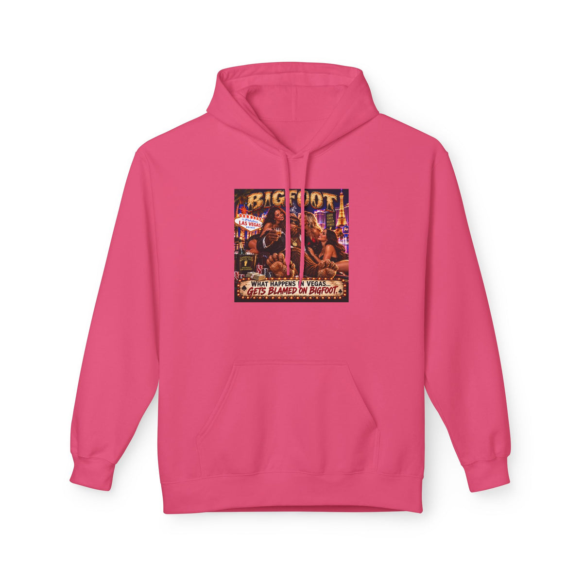 Bigfoot Sasquatch Night Out Hoodie | Vintage Cryptid Campfire Design