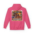 Back Print -  Big Lot Vintage Tropical Scene Hoodie | Sunset Palm Trees, Beach Road Sign
